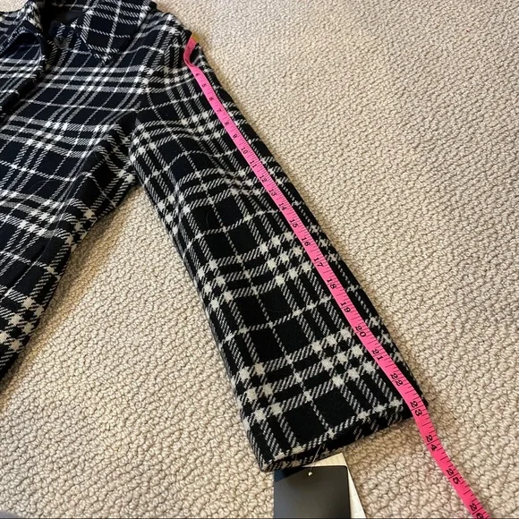 NWT Coat Black & White Plaid - Picture 11 of 11